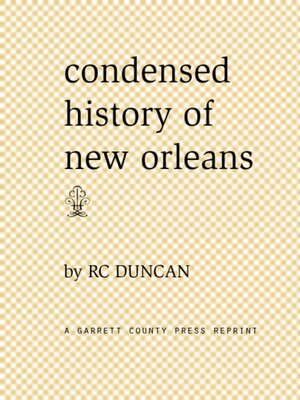 cover image of Condensed History of New Orleans